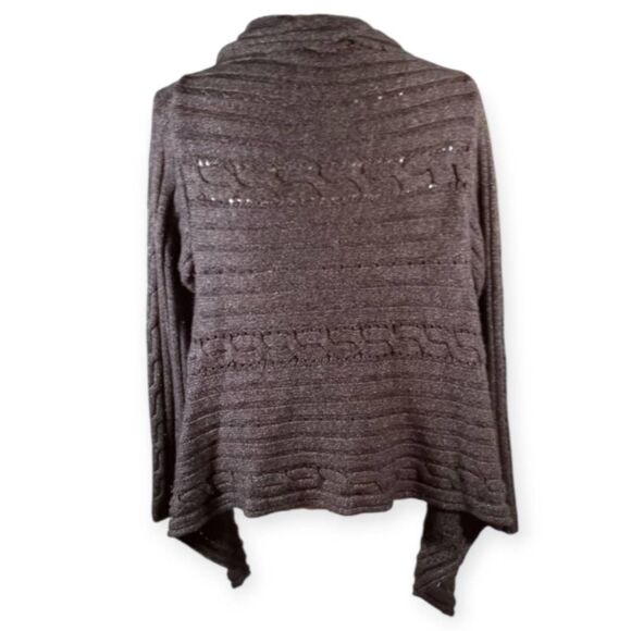 FADED GLORY BROWN/TAUPE CARDIGAN SZ.S EUC. - Picture 3 of 6